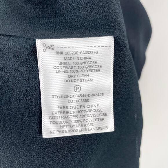 Equipment Galane Midi Dress Black White Colorblock Sleeveless V-Neck Sz 2 - Picture 12 of 13